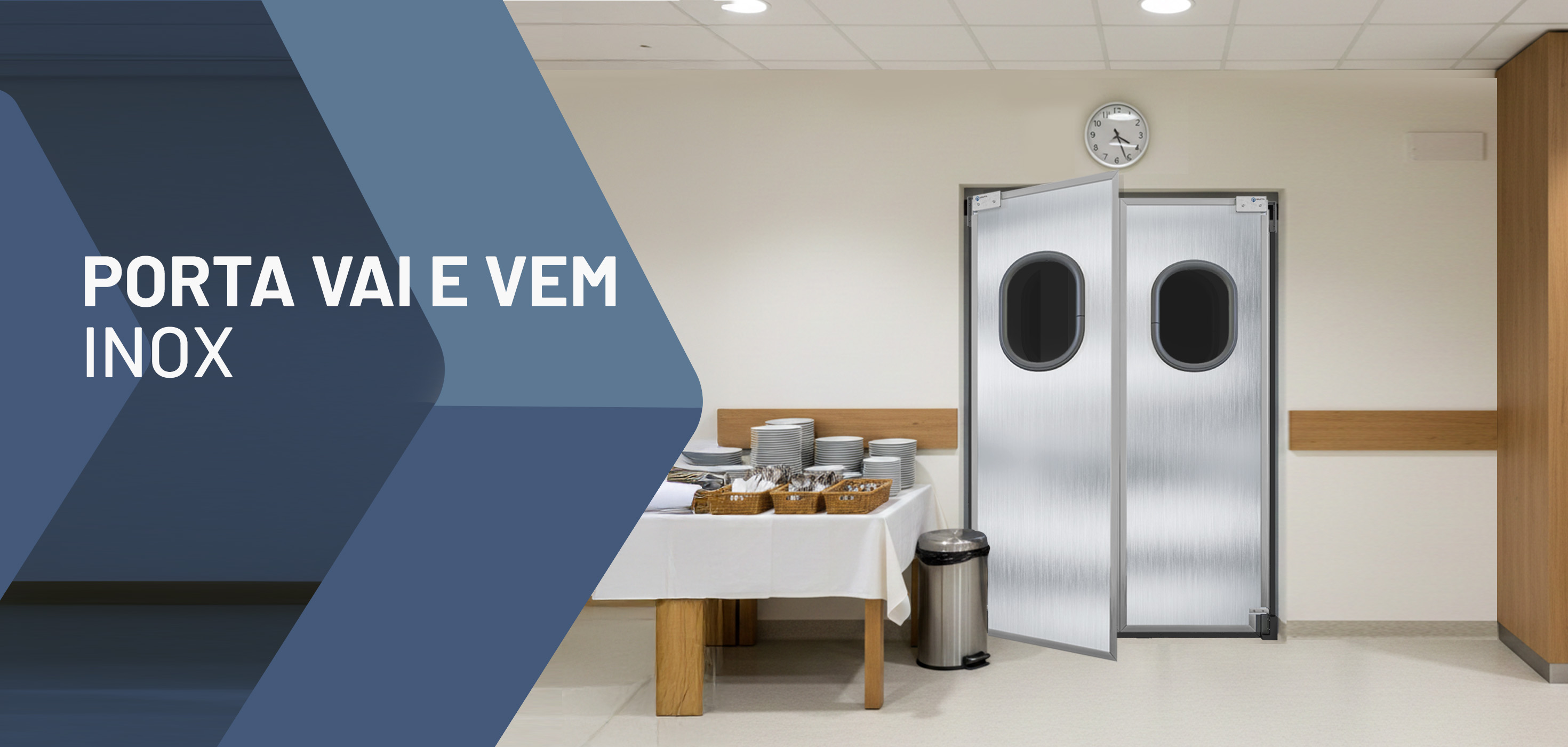 Portas Vai e Vem Inox