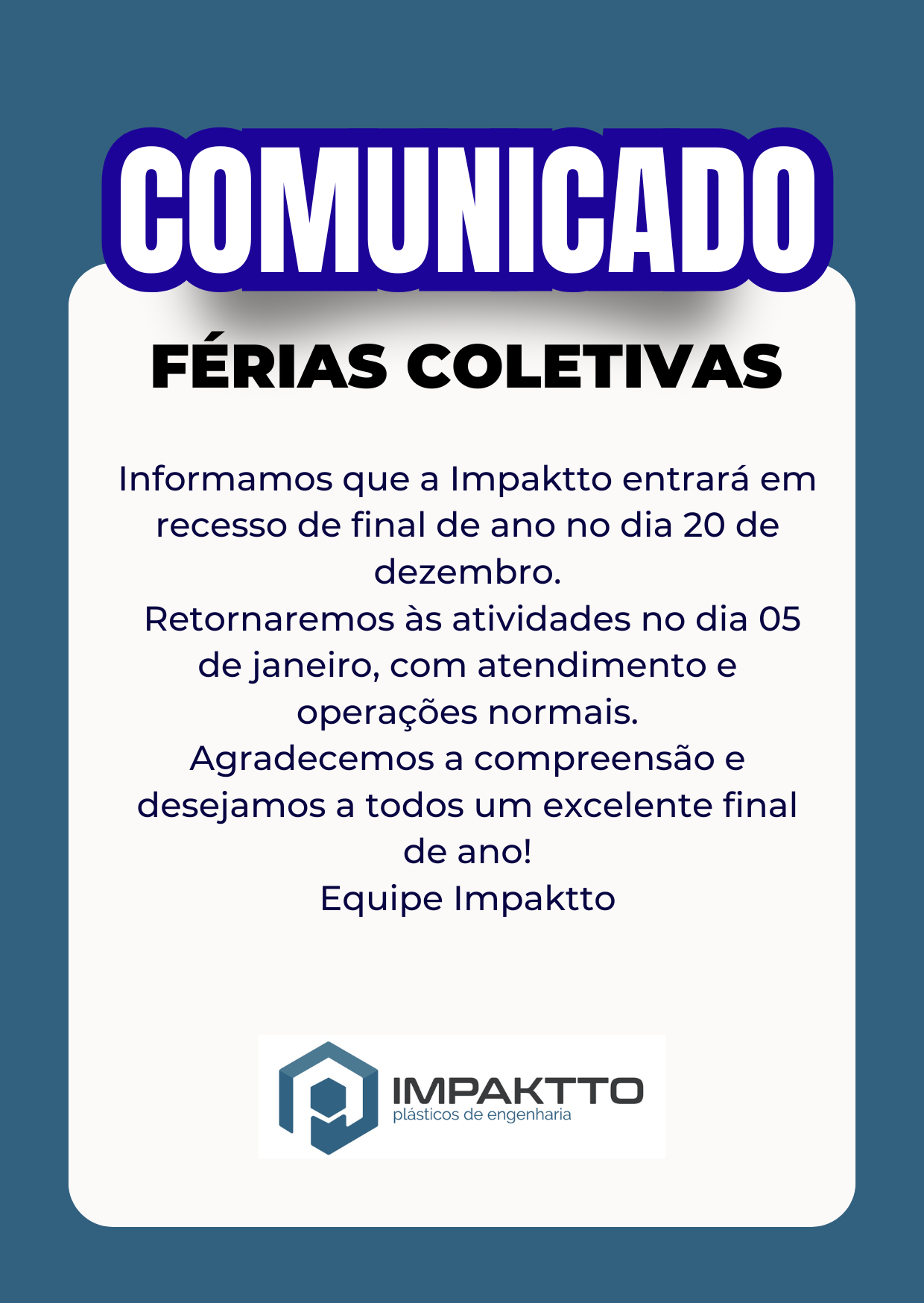 Comunicado Sexta-feira